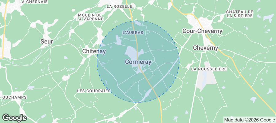 Cormeray Airbnb map